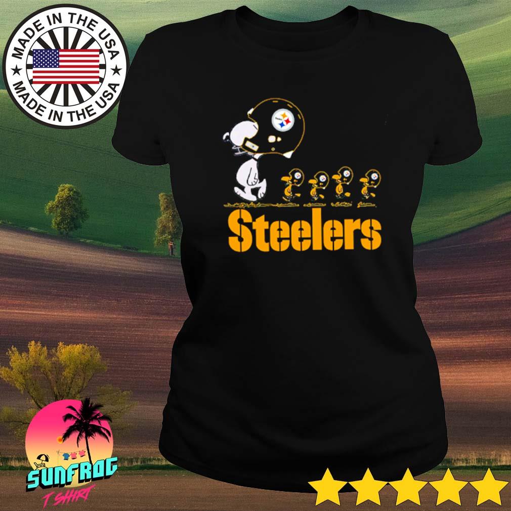 Cute Snoopy And Woodstock Pittsburgh Steelers Shirt - High-Quality