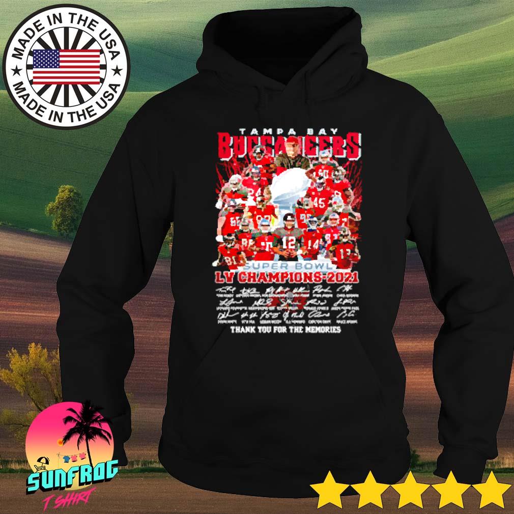 Tampa Bay Buccaneers super bowl lv champions signatures shirt, hoodie,  sweater, long sleeve and tank top